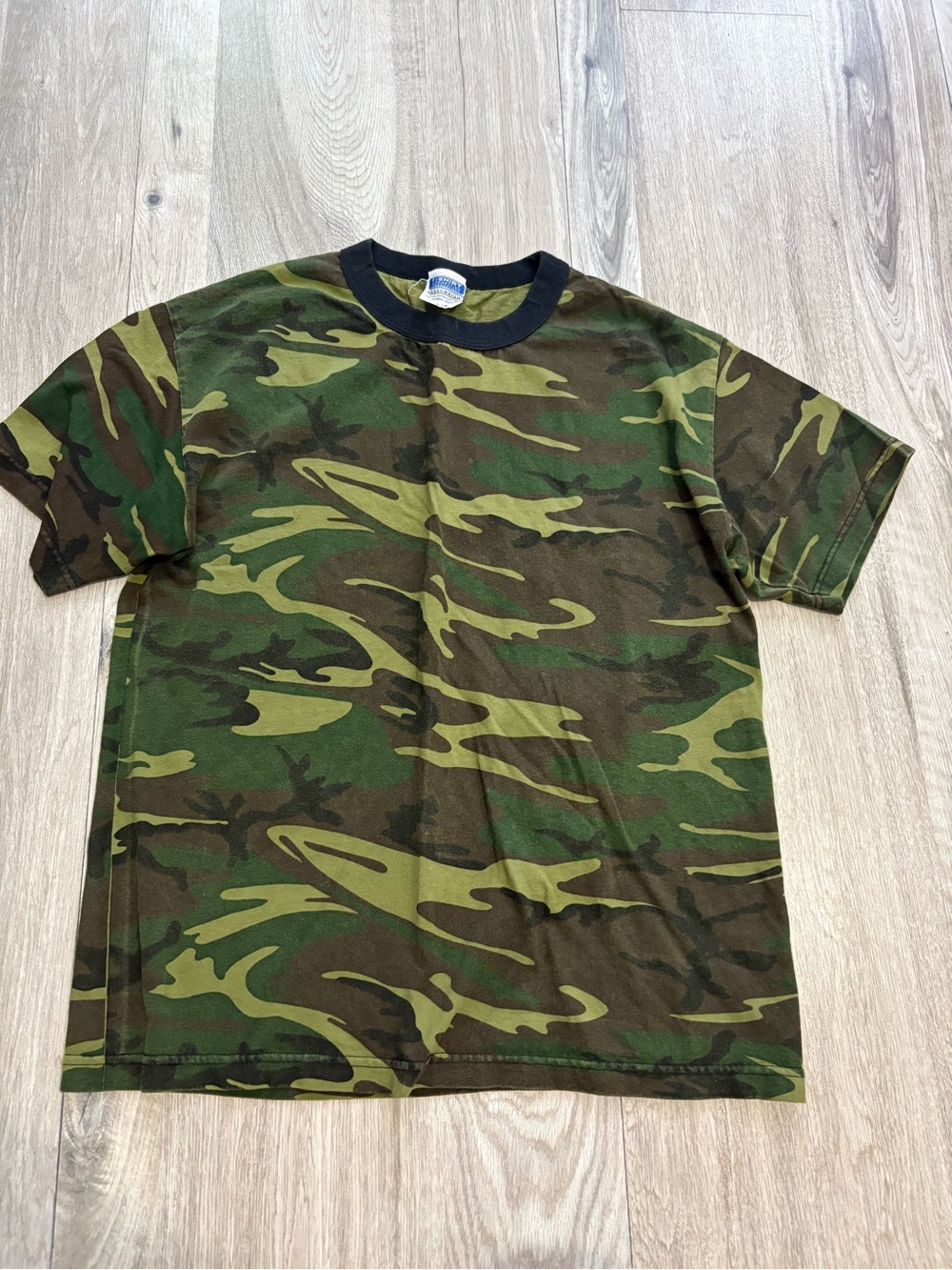 T-shirt connection production heavyweight woodland camo ringer t-shirt